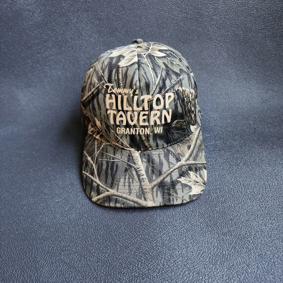 Vintage Hilltop Tavern Grass Camouflage Snapback Hat OSFM - Picture 1 of 6